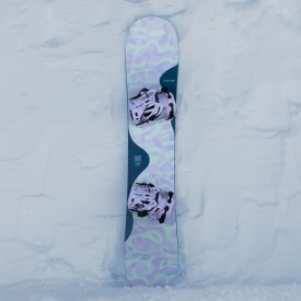 Snowboard board daMen Nidecker 2027 Elle Purple Green