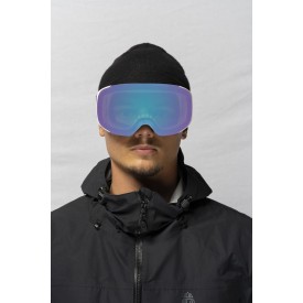 Snowboardbrille Aphex Kepler White / Photochromatic Revo Blue lens S1-S3