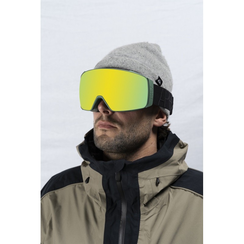 Snowboardbrille Aphex Orion Sage Green / Revo Gold lens S3 / Lens S1 incl.