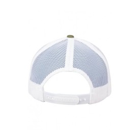 Gorra Glassy Curva Verde Blanco Back