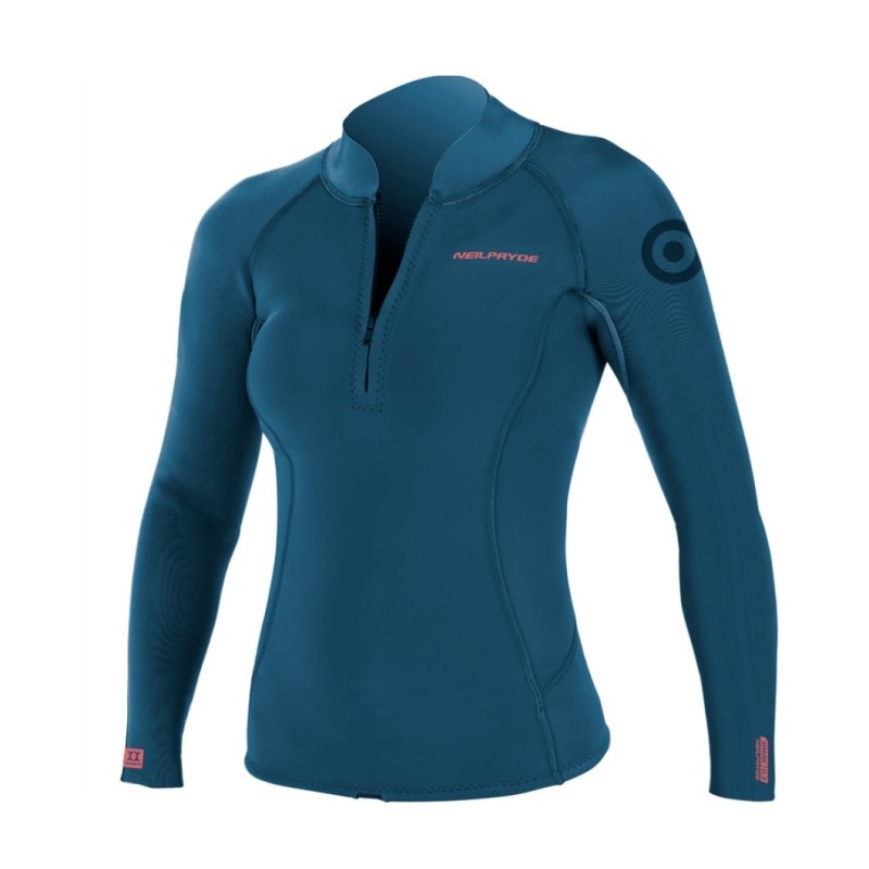Warmer women NeilPryde Spark Top C2 petrol blue - S