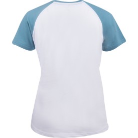 T-Shirt damen JP-Australia white peacock blue - S