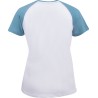 T-Shirt damen JP-Australia Womens white peacock blue - M