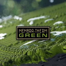 Eine 100 % recycelte, atmungsaktive Membraneinlage